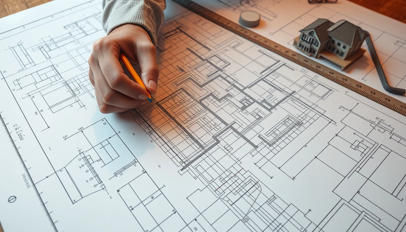diseño de un plano por el ingeniero de la aldaba